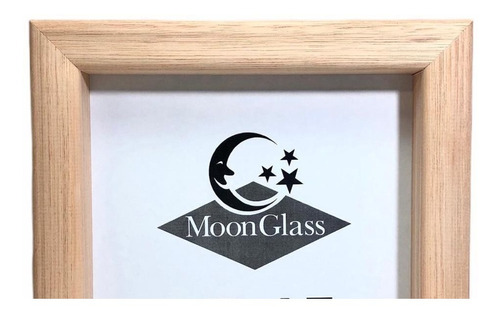 Box 30x40 Cajon Marco Portarretrato Vidrio Madera Moon Glass