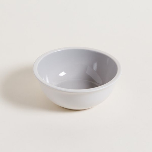 Bowl/compotera/ensaladera Ceramica 17cm Gris Borde Blanco