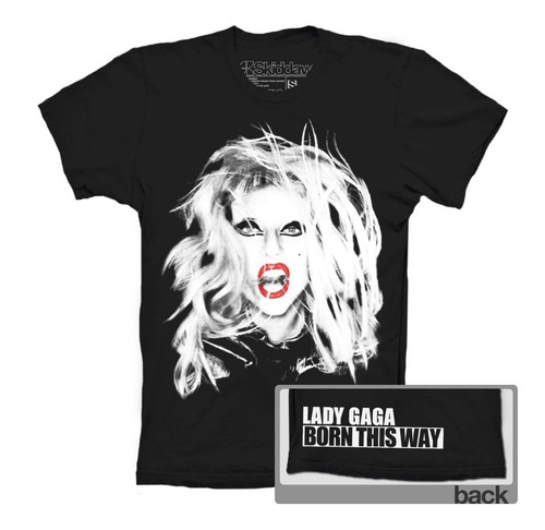 Lady Gaga Playeras Born This Way Album Face Little Monsters