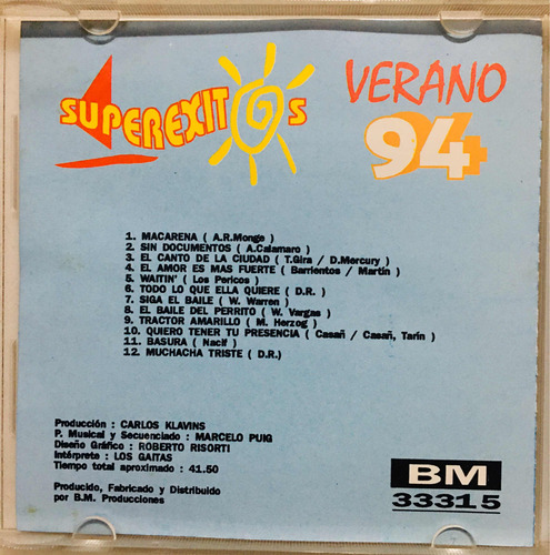 Cd Superexitos Verano 94