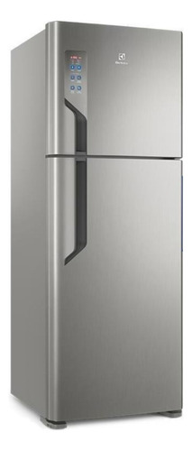 Heladera con freezer Electrolux Top Freezer TF56 color plata con capacidad de 474L 220V
