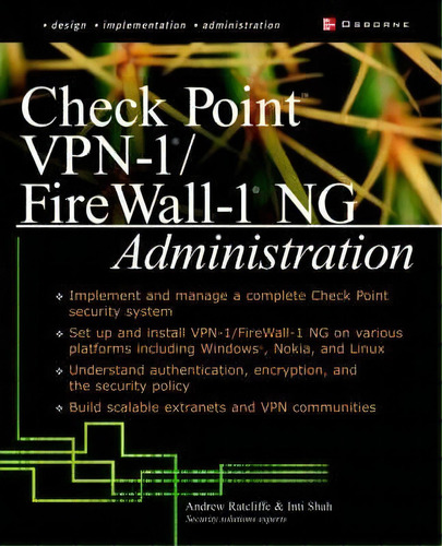 Check Point Ng Firewall-1/vpn-1 Administration, De Andrew Mason. Editorial Mcgraw Hill Education Europe, Tapa Blanda En Inglés