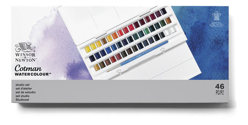 Set Acuarelas Cotman Winsor & Newton 45 Medio Godet