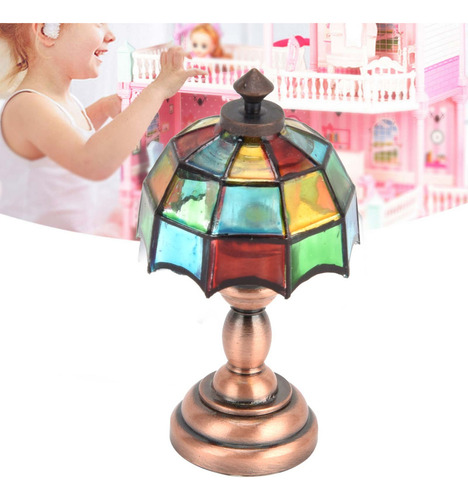 Lâmpada De Mesa Led Sem Fio Dollhouse 1:12 Lâmpada De Mesa E