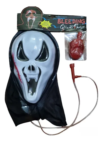 Máscara Scream Careta Con Sangre Scary Movie Halloween Disfr