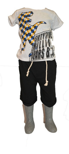 Camiseta Y Short Niño Bebe Conjunto Simple