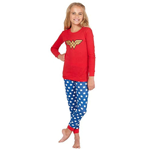 Intimo Girls   Wonder Woman Glitter Logo Pajama Set