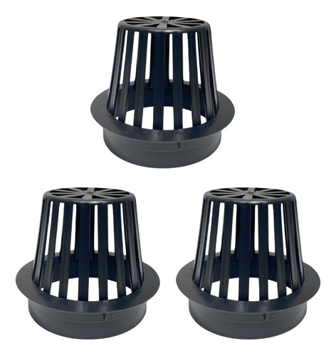 Kit 3 Abacaxi Hemisférico Ralo Anti Folhas 100mm Plástico