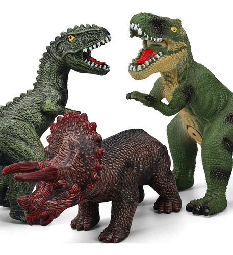 Imagen 7 de 9 de 6 Piezas De Juguetes De Dinosaurios Jumbo Para Niños