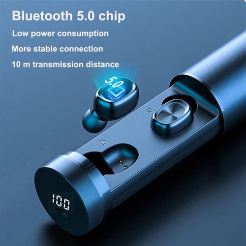 Imagen 4 de 10 de Auriculares Inalámbricos Bluetooth Tws B9 5.0 Touch Pull