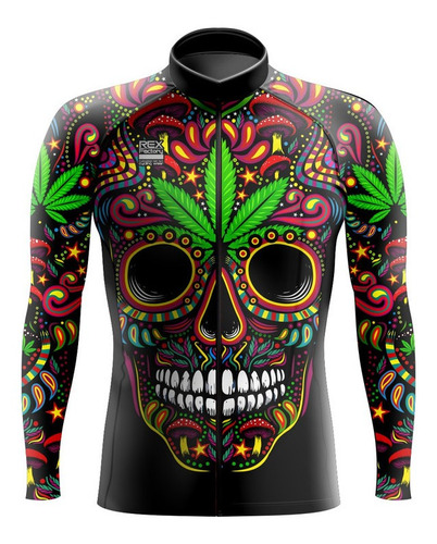 Ropa De Ciclismo Jersey Maillot Manga Larga 683 Calavera