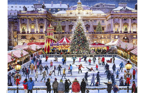 Ceaco - Navidad Clásica - Patinaje Invernal - Puzzle 1000 Pi