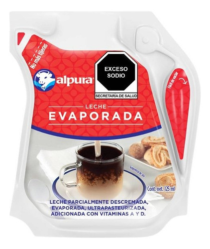 3 Pza Leche Evaporada Alpura 125 Ml