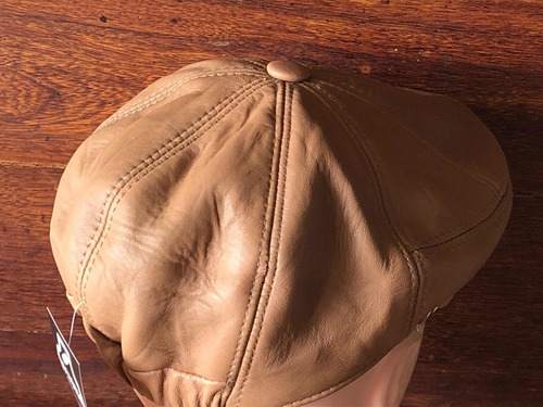 Imagen 5 de 7 de Gorra Cuero Verdadero Color Natural