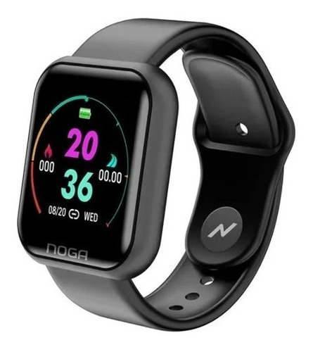 Reloj Smart Watch Noga Ng-sw04b Black Negro Android Ios Bt