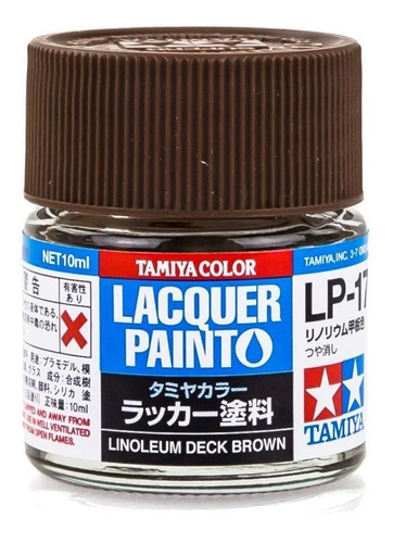 Lacquer Paint 10ml Linoleum Deck Brown By Tamiya # Lp17