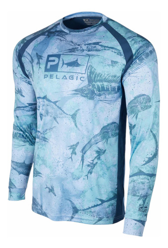 Playera Pelagic Vaporteck Para Pesca