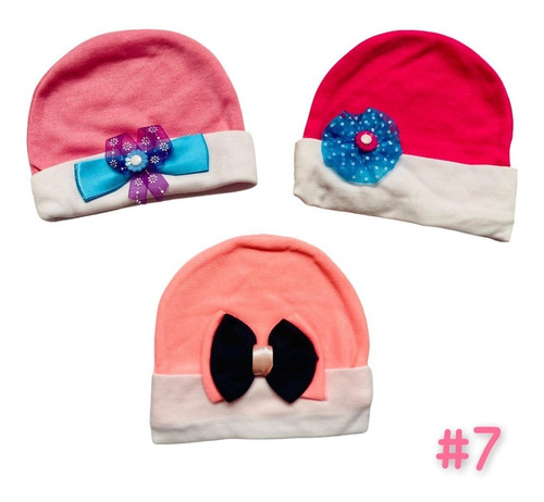 Set 6 Gorros Bebe Recien Nacido - Promoción