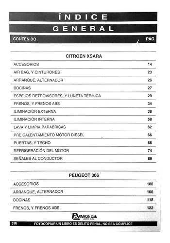 Manual De Circuitos Eléctricos 1 Citroen Peugeot Renault