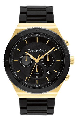 Reloj Calvin Klein Para Hombre Con Correa De Silicona Y Acer