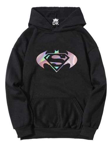 Poleron Moda Unisex Superheroes Batman Superman 