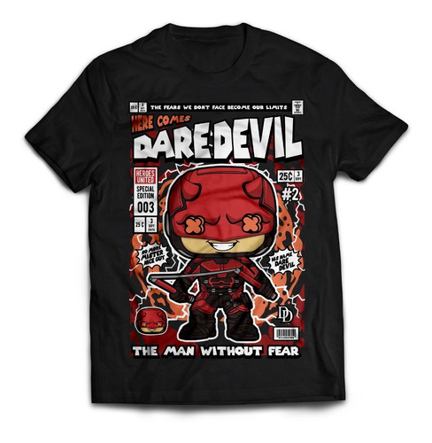 Playera Casual Cultura Pop Moda Fan Art Dare Devil