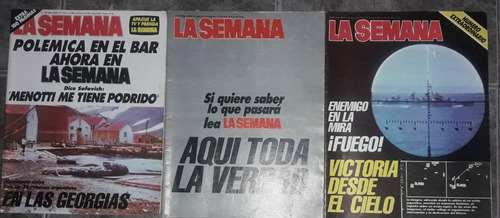 Lote De 3 Revistas Las Semana N°283-288-291  Guerra Malvinas