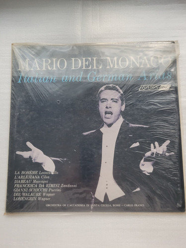 Mario Del Monaco Italian And German Arias Lp Importado _ (Usado)