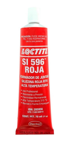Loctite Silicón Rojo 596 Formador Juntas 70ml 2pzas