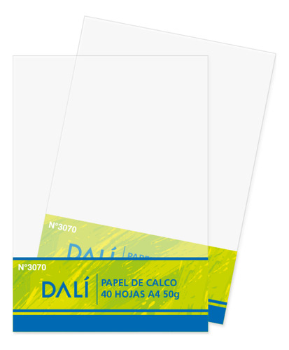 Papel De Calco Block 40 Hojas 50g Tamaño A4 20x30 Cm