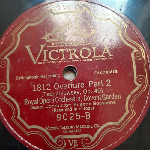 Pasta Eugene Goossens Royal Opera Orch Victrola Tc29