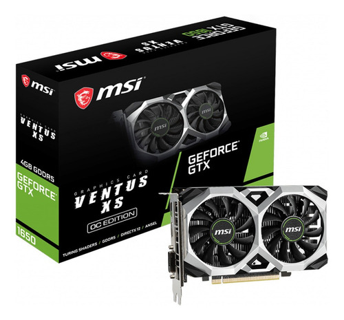 Imagen 1 de 6 de Placa De Video Msi Gtx 1650 Ventus Xs 4gb Oc Nvidia