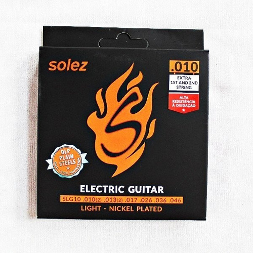 Encordoamento Guitarra Dlp Calibre 0.010 Slg10 Solez