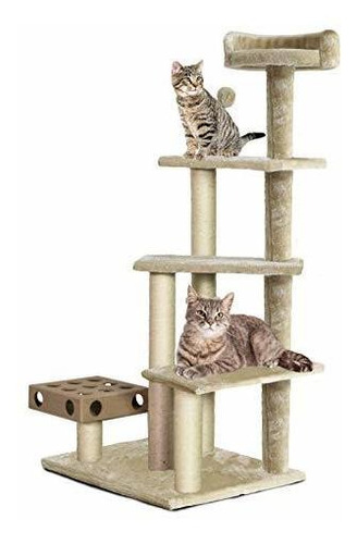 Furhaven Pet - Tiger Tough Tall Cat Tree Entertainment Muebl