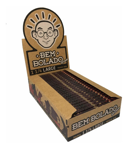 Seda Smoking Seda Bem Bolado Brown Large 1 1/4 Mini Size Model Caixa Bem Bolado Brown 1 1/4 Mini Size