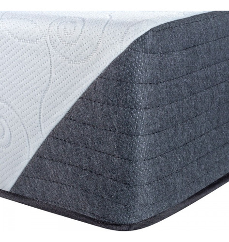 Colchón Inducol Limay Espuma De Alta Densidad 160x200 Cm Blanco Y Gris