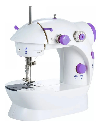 Mini Máquina De Coser Portátil Recta Electrónica Luz Y Pedal