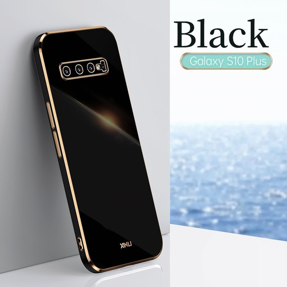 Carcasa para Samsung Galaxy S 10+ color negro Force Glass FGEVOGS10PORIG 