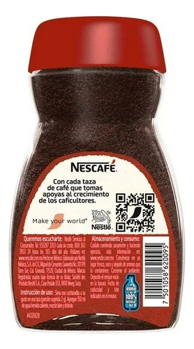 3 Pzas Café Soluble Nescafé Clásico 60 G