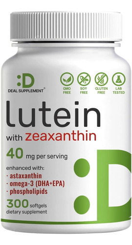 Vitamina Para La Vista Luteina 40mg Y Zeaxantina 300 Softgel