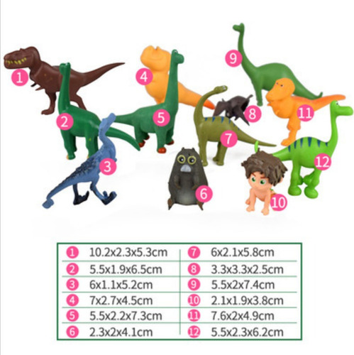Imagen 8 de 10 de 12 Piezas De Decoración Para Tartas De Cumpleaños Con Dinosa