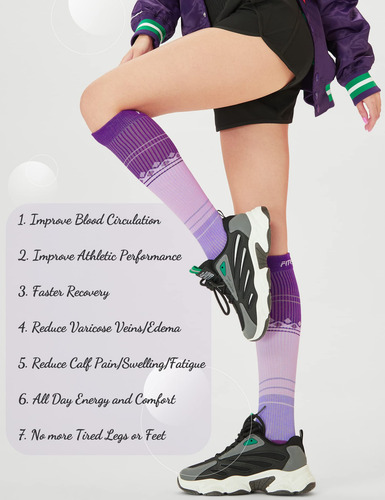 Calcetines De Compresión Fitrell Para Mujeres Y Hombres De 1