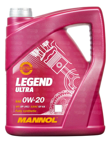 Aceite Motor 0w20 Mannol Legend Sintético 5lts Api Sp Gf-6a