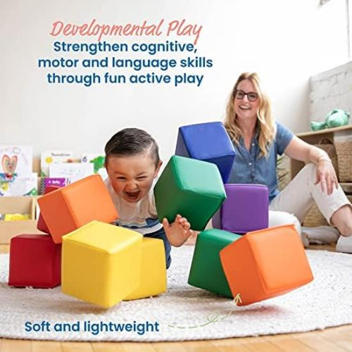 Bloques De Construcción Ecr4kids Softzone Patchwork Para Niñ
