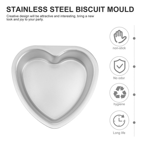 Molde Para Tartas Con Forma De Corazón, 5 Unidades, Molde Pa