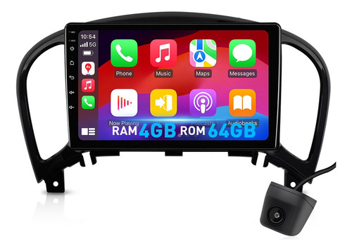 Estéreo 4+64g Carplay Para Nissan Juke 2010-2017 4k Wifi6 Bt