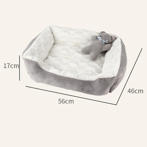 Cw Felpa Mascota Perro Gato Cama Cachorro Cojín Casa Rosa