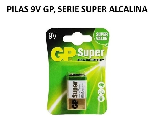 Pila Bateria 9 Volts Gp Serie Super Alcalina