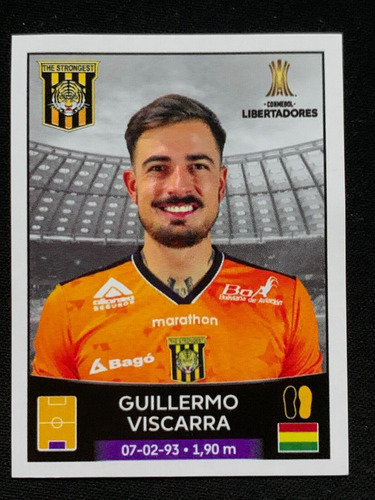 Figurita Copa Libertadores 2023 Guillermo Viscarra #257