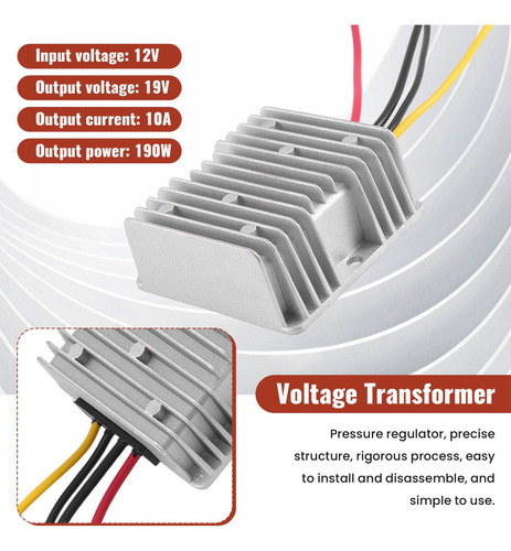 Queenly- Para 12v A 19v 10a Step- Boost Power Converter 19